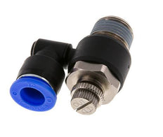 Silenciador de control de flujo Meter-Out Giratorio 12 mm - R1/2'' Latón/PA 66
