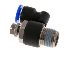 Silenciador de control de flujo Meter-Out Giratorio 12 mm - R1/2'' Latón/PA 66