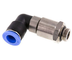 Codo de 12 mm y G3/8'' Junta giratoria rápida Rosca macho níquel-latón/PBT NBR Giratorio