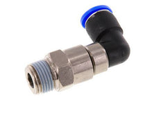 Codo de 12mm y R1/2'' Junta giratoria rápida Rosca macho Niquelada Latón/PBT NBR Giratorio
