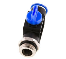 Válvula manual de cierre de 3/2 vías de 12 mm - G1/2'' Plástico/Latón Ventilación del lado del tubo
