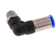 Racor rápido 12mm y R3/8'' Codo autoblocante macho Latón/PBT 0-10bar (0-145psi)