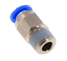 Racor rápido de 6 mm y R1/4'' macho con cierre automático de latón/PBT 0-10bar (0-145psi) [2 piezas]