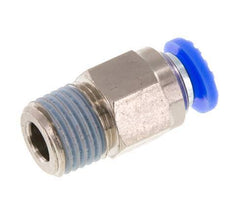 Racor rápido de 6 mm y R1/4'' macho con cierre automático de latón/PBT 0-10bar (0-145psi) [2 piezas]