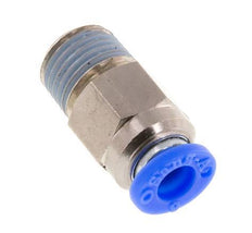 Racor rápido de 6 mm y R1/4'' macho con cierre automático de latón/PBT 0-10bar (0-145psi) [2 piezas]