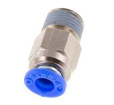 Racor rápido de 6 mm y R1/4'' macho con cierre automático de latón/PBT 0-10bar (0-145psi) [2 piezas]