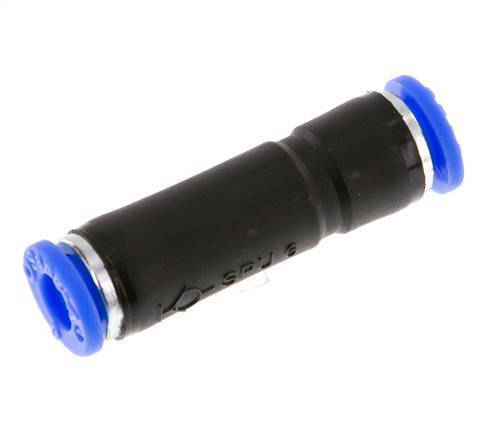 Racor rápido de 6 mm con bloqueo automático de latón/PBT 0-10bar (0-145psi) [2 piezas]
