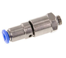 Junta giratoria rápida de 6mm y G1/8'' Roscas macho de latón niquelado/PBT NBR Giratorio