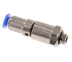 Junta giratoria rápida de 6mm y G1/8'' Roscas macho de latón niquelado/PBT NBR Giratorio