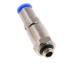 Junta giratoria rápida de 6mm y G1/8'' Roscas macho de latón niquelado/PBT NBR Giratorio