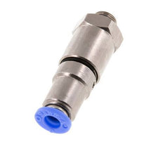 Junta giratoria rápida de 6mm y G1/8'' Roscas macho de latón niquelado/PBT NBR Giratorio
