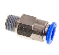 Racor rápido de 10 mm y R1/4'' macho con cierre automático de latón/PBT 0-10bar (0-145psi)