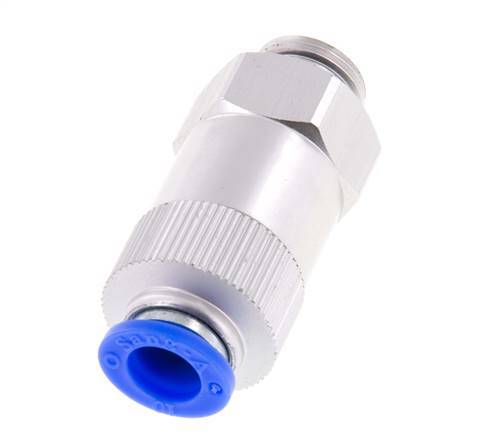 Válvula de retención a presión de 10 mm y G3/8'' macho de aluminio 0,2-10bar (3-145psi) con rosca para manguera
