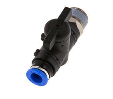 Válvula de bola recta de 2 vías 8 mm - R3/8'' Plástico/Latón