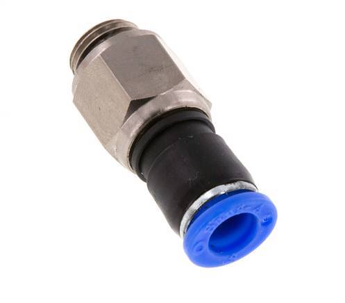 Junta giratoria de 8mm y G1/4'' Roscas macho de latón niquelado/PBT NBR Giratorio