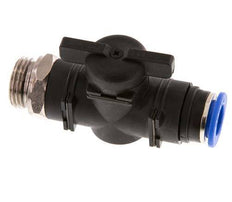 Válvula de bola recta de 2 vías 12 mm - G1/2'' Plástico/Latón