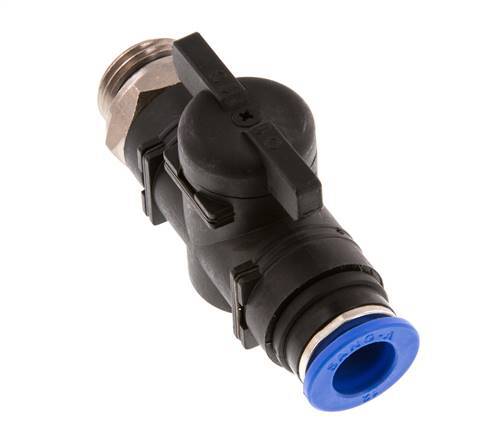 Válvula de bola recta de 2 vías 12 mm - G1/2'' Plástico/Latón