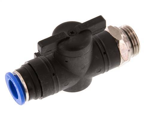 Válvula de bola recta de 2 vías 12 mm - G1/2'' Plástico/Latón