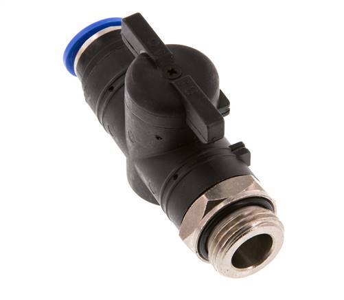 Válvula de bola recta de 2 vías 12 mm - G1/2'' Plástico/Latón