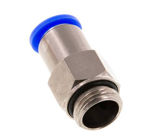 Racor rápido de 12 mm y G1/2'' macho autoblocante de latón/PBT 0-10bar (0-145psi)