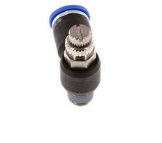 Silenciador de control de flujo Codo de salida de contador 8 mm - R1/8'' Latón/PA 66