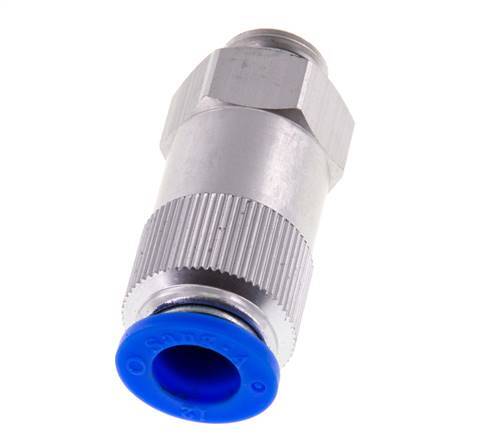 Válvula de retención a presión de 12 mm y G3/8'' macho de aluminio 0,2-10bar (3-145psi) Rosca-manguera