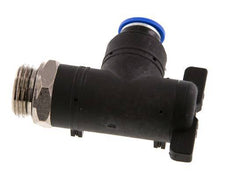Válvula de bola de codo de 2 vías 10 mm - G1/2'' Plástico/Latón