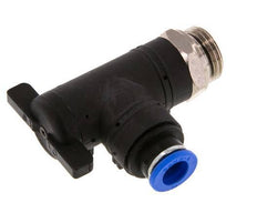 Válvula de bola de codo de 2 vías 10 mm - G1/2'' Plástico/Latón