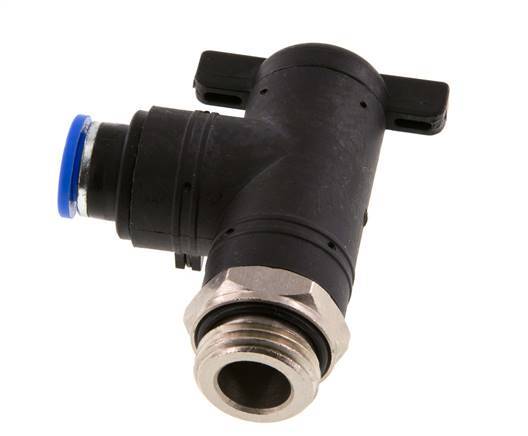 Válvula de bola de codo de 2 vías 10 mm - G1/2'' Plástico/Latón