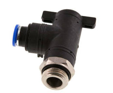Válvula de bola de codo de 2 vías 10 mm - G1/2'' Plástico/Latón