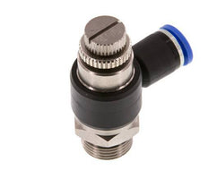 Silenciador de control de flujo Codo de salida de contador 8 mm - G3/8'' Latón/PA 66