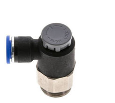 Válvula reguladora de caudal Codo de salida de contador 10 mm - G1/2'' Latón/PA 66 Tuerca de seguridad