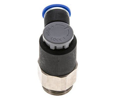 Válvula reguladora de caudal Codo de salida de contador 10 mm - G1/2'' Latón/PA 66 Tuerca de seguridad