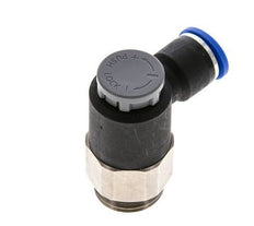 Válvula reguladora de caudal Codo de salida de contador 10 mm - G1/2'' Latón/PA 66 Tuerca de seguridad
