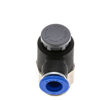 Válvula reguladora de caudal Codo de salida de contador 10 mm - G1/2'' Latón/PA 66 Tuerca de seguridad