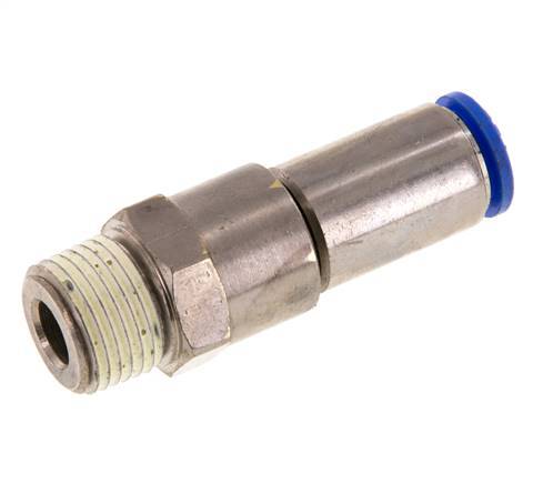 Junta giratoria rápida de 12mm y R1/2'' Roscas macho de latón niquelado/PBT NBR Giratorio
