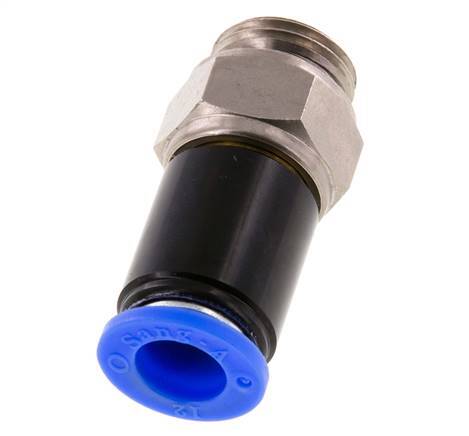 Junta giratoria de 12mm y G1/2'' Roscas macho de latón niquelado/PBT NBR Giratorio