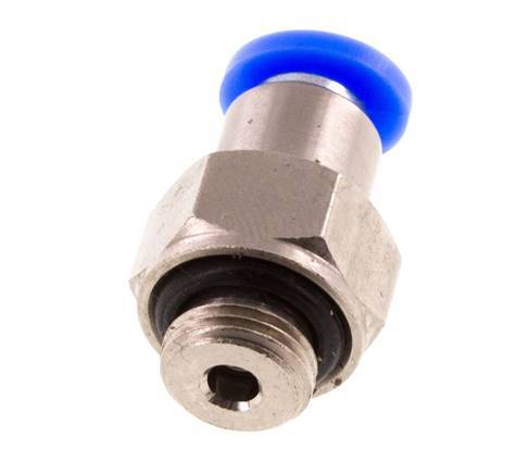 Válvula de retención a presión de 4 mm y G1/8'' macho de latón/PBT 0,2-10bar (3-145psi) con rosca para manguera