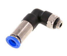 Racor rápido 8mm y G1/8'' Codo autoblocante macho Latón/PBT 0-10bar (0-145psi)