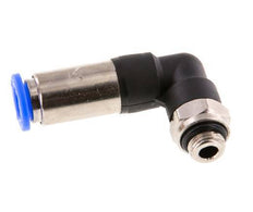Racor rápido 8mm y G1/8'' Codo autoblocante macho Latón/PBT 0-10bar (0-145psi)