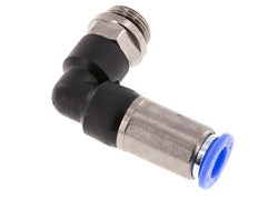 Racor rápido 10mm y G3/8'' Codo autoblocante macho Latón/PBT 0-10bar (0-145psi)