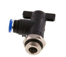 Válvula de bola de codo de 2 vías 8 mm - G3/8'' Plástico/Latón