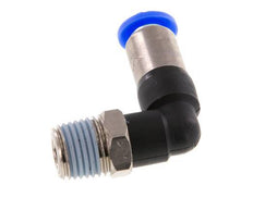 Racor de 6mm y R1/4'' Codo macho autoblocante Latón/PBT 0-10bar (0-145psi) [2 Piezas]