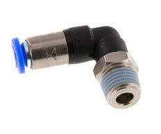 Racor de 6mm y R1/4'' Codo macho autoblocante Latón/PBT 0-10bar (0-145psi) [2 Piezas]