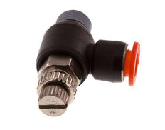 Silenciador de control de flujo Codo de entrada de medidor 6 mm - R1/8'' Latón/PBT