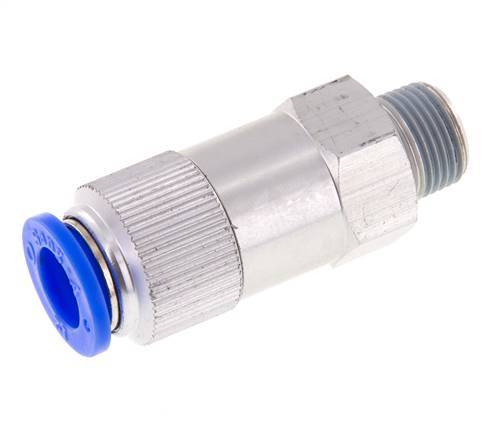 Válvula de retención de 12mm y R3/8'' macho de aluminio 0.2-10bar (3-145psi) Rosca-manguera