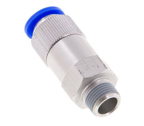 Válvula de retención de 12mm y R3/8'' macho de aluminio 0.2-10bar (3-145psi) Rosca-manguera