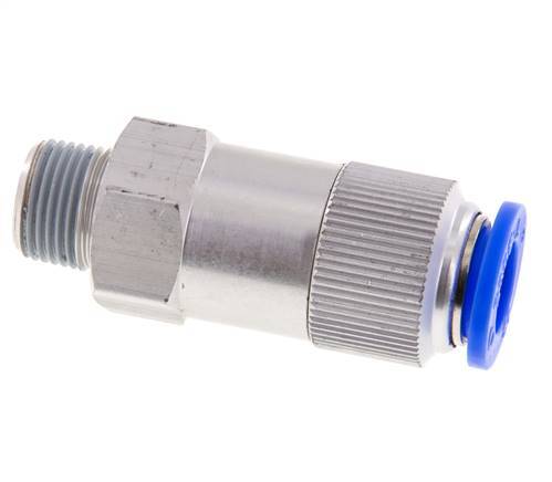 Válvula de retención de 12mm y R3/8'' macho de aluminio 0.2-10bar (3-145psi) Rosca-manguera