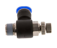 Silenciador de control de flujo Codo de salida del medidor 6 mm - R1/8'' Latón/PBT