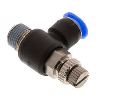 Silenciador de control de flujo Codo de salida del medidor 6 mm - R1/8'' Latón/PBT